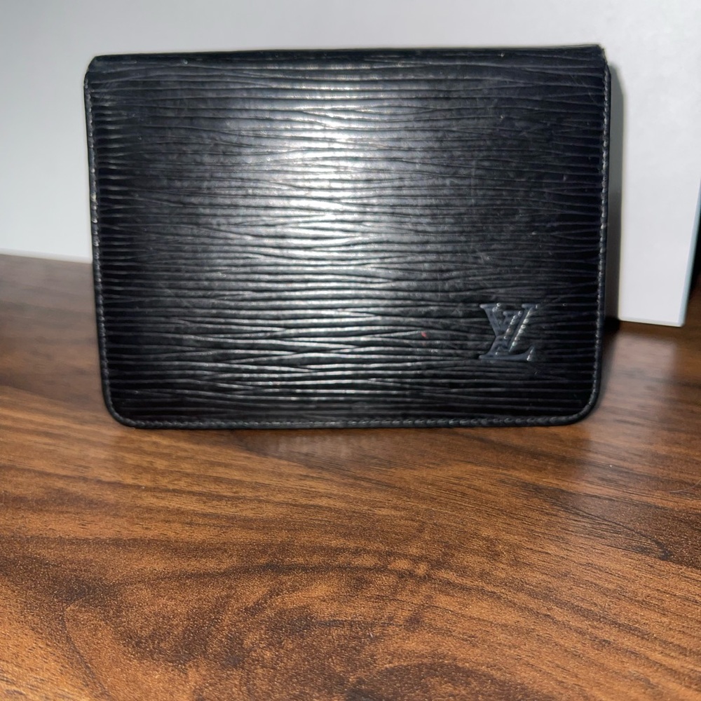 Louis Vuitton Black Epi Leather Card Holder